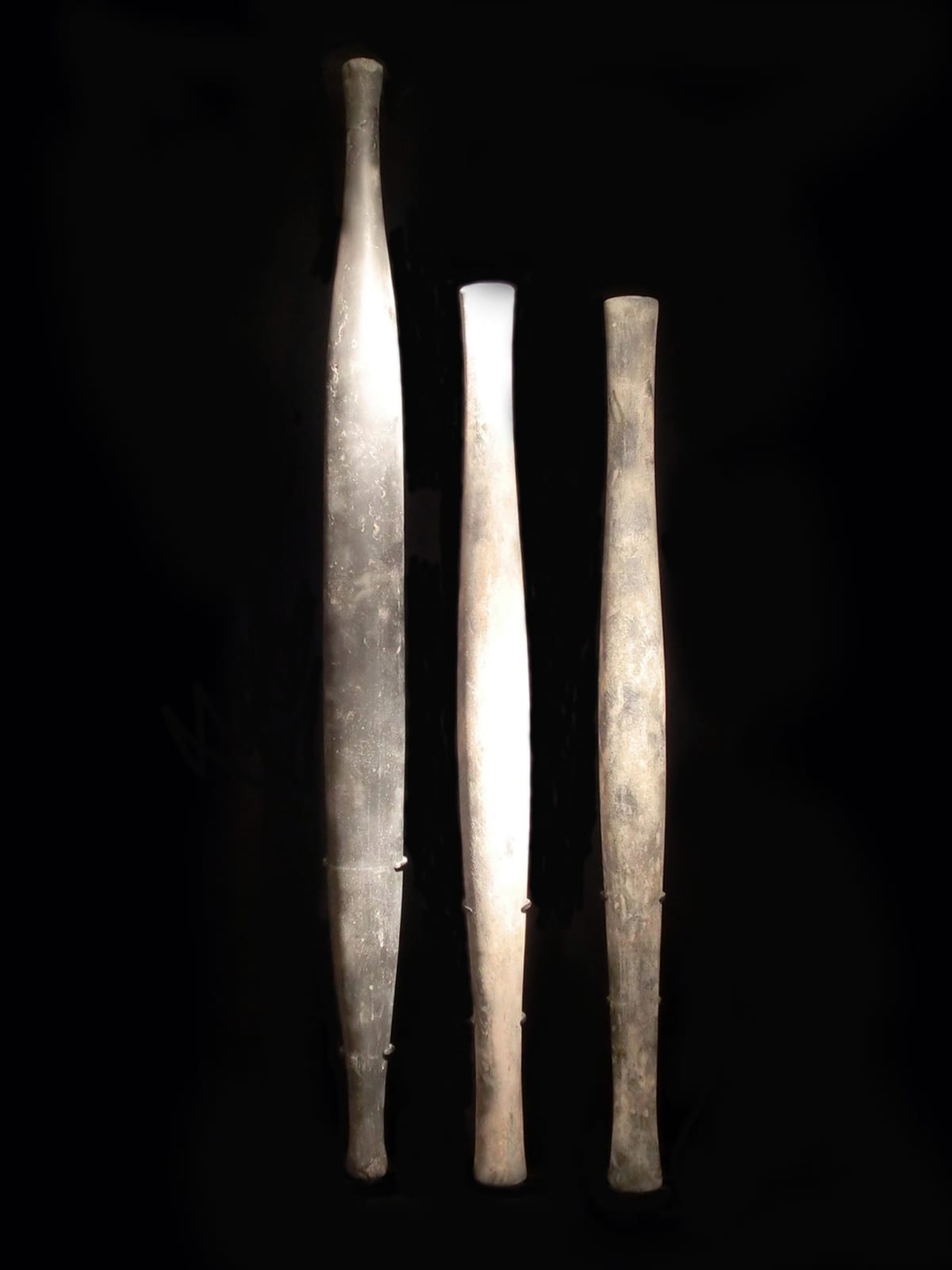 Asian Art, Group of Three Sceptres, Bactrian, 2nd millennium B.C.