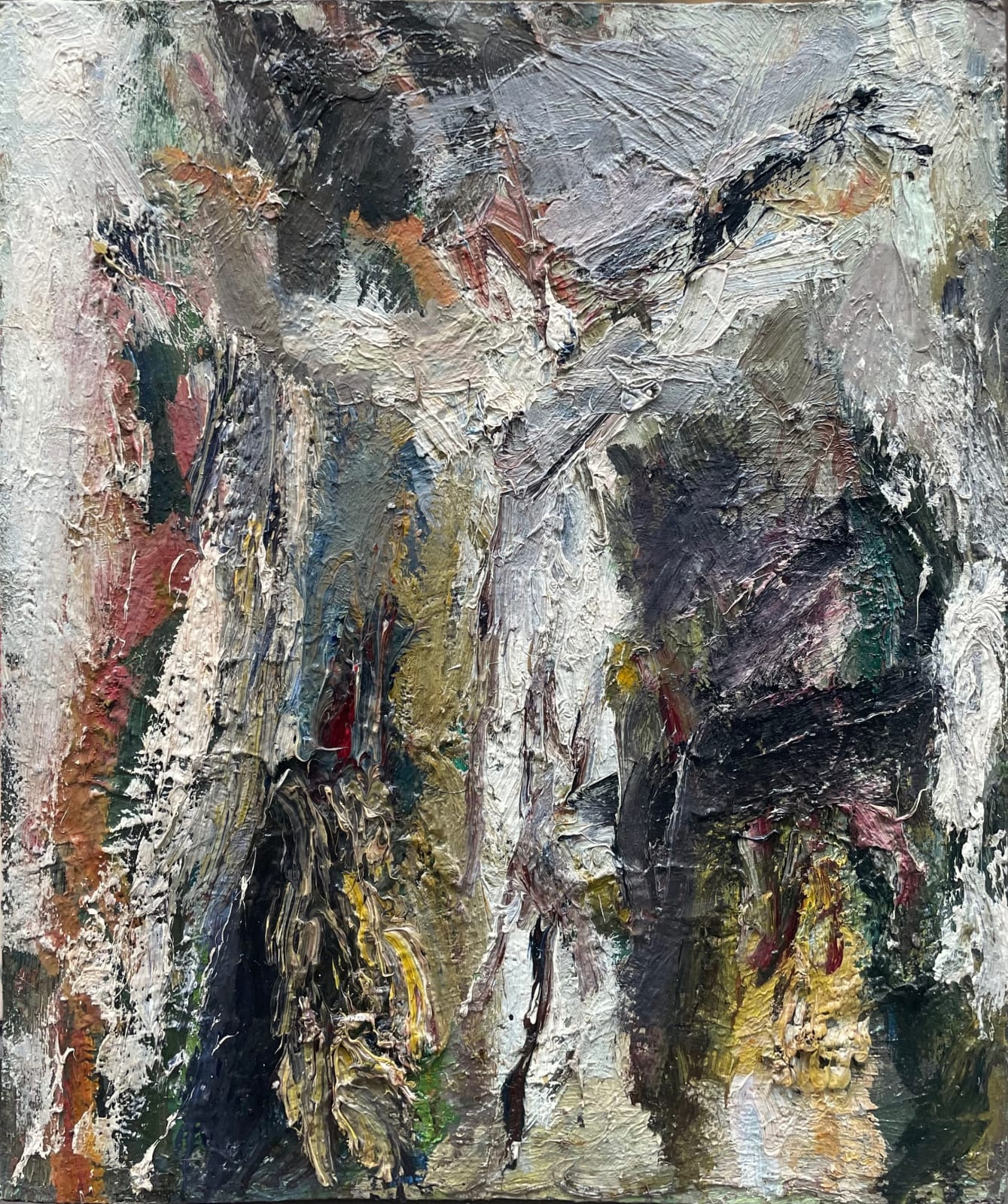 Eugene Leroy, Crucifixion ou Christ en croix,, 1950