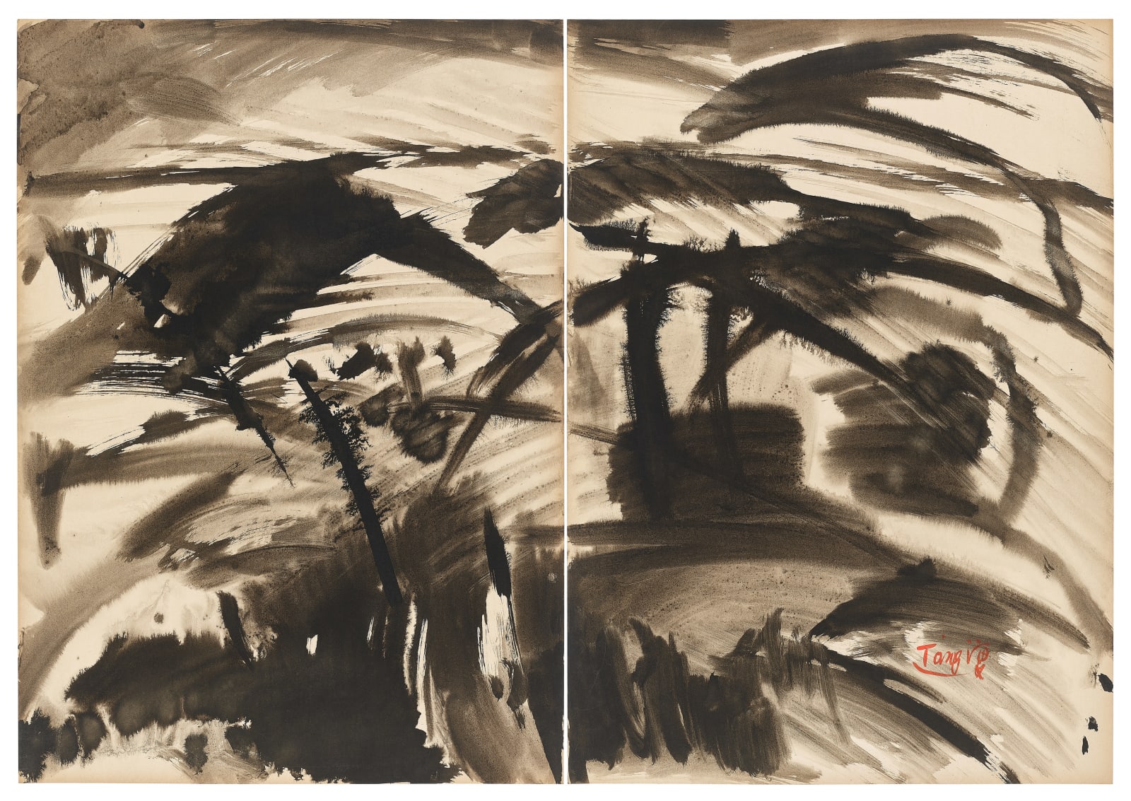 T'ang Haywen, Sans Titre, 1970