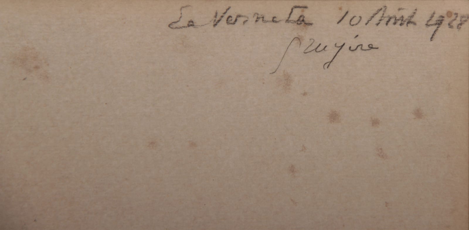 Xavier de Poret, Chèvre au repos, 1928