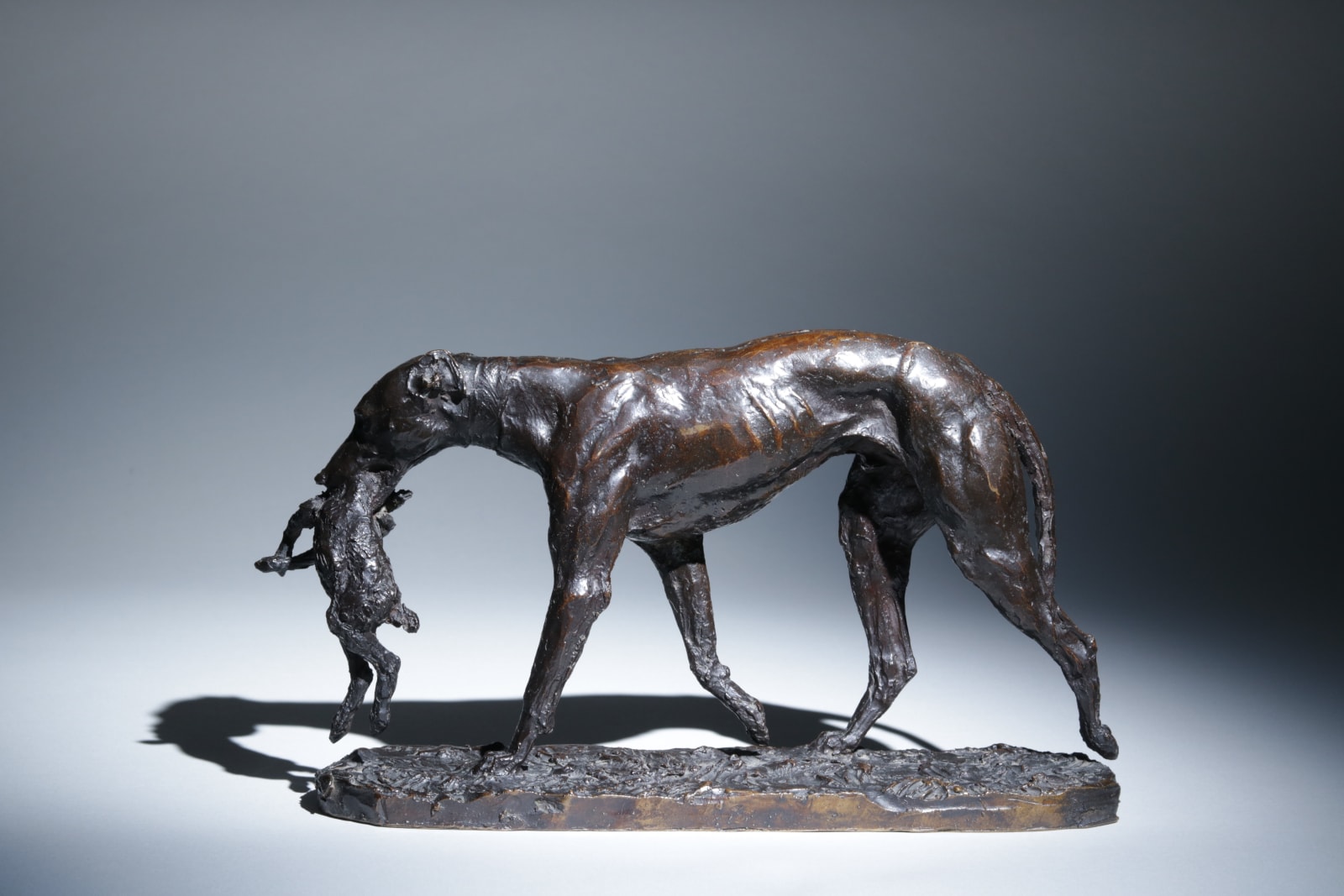 René Paris, Lévrier apportant un lièvre, circa 1910