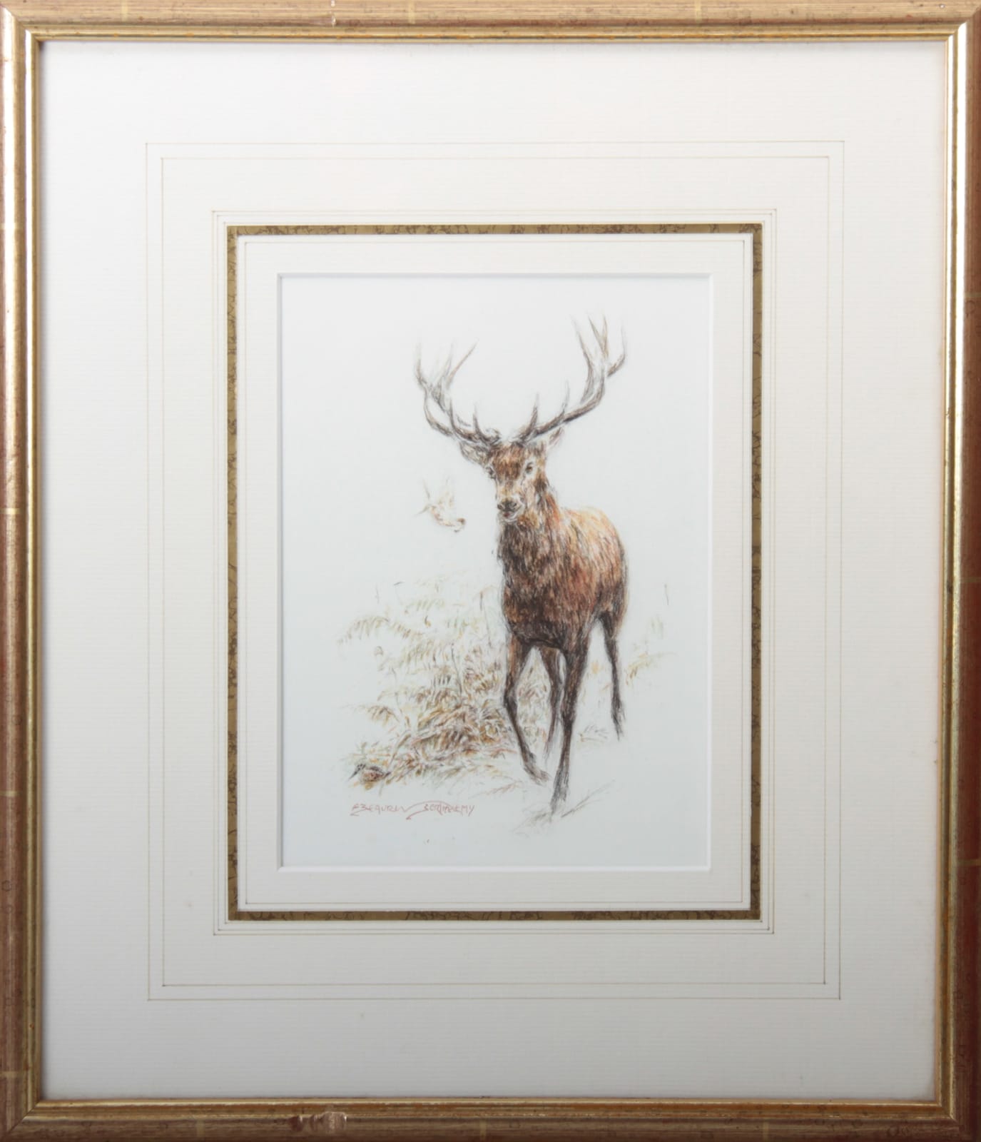 François Beaurin-Berthélemy, Cerf et bécasse