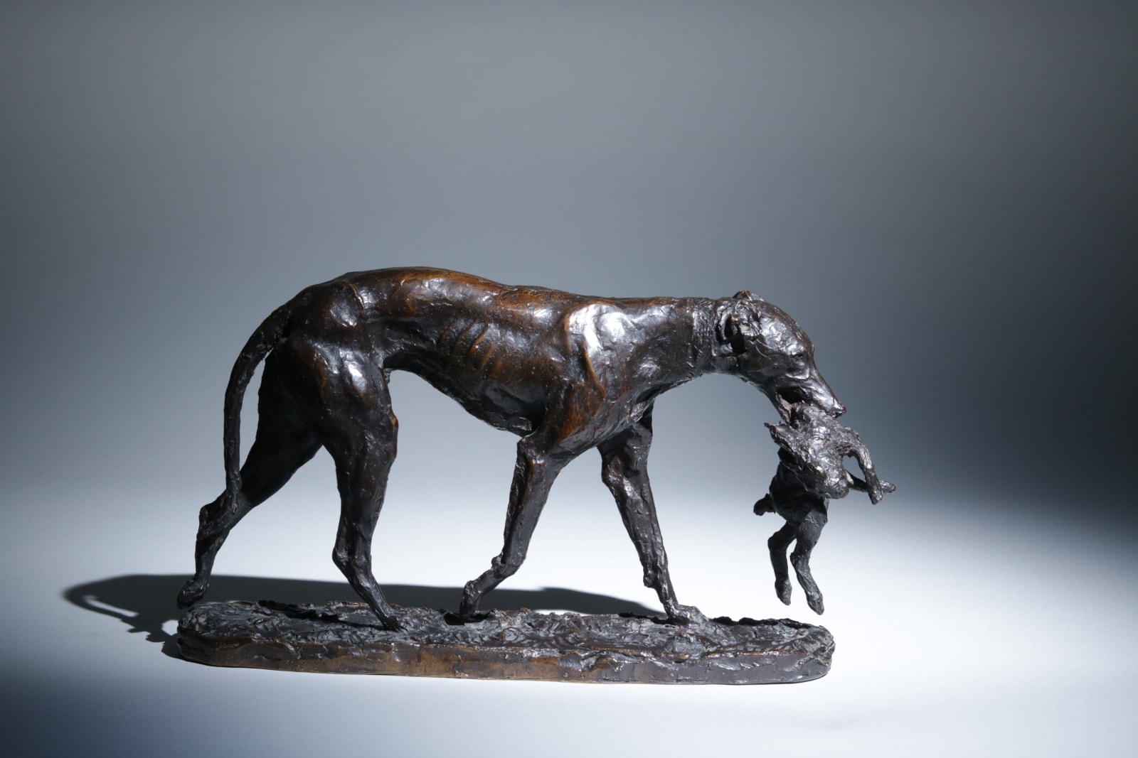 René Paris, Lévrier apportant un lièvre, circa 1910