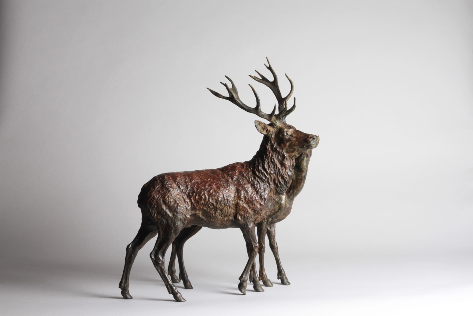 François Beaurin-Berthélemy, Le baiser (Cerf et biche)