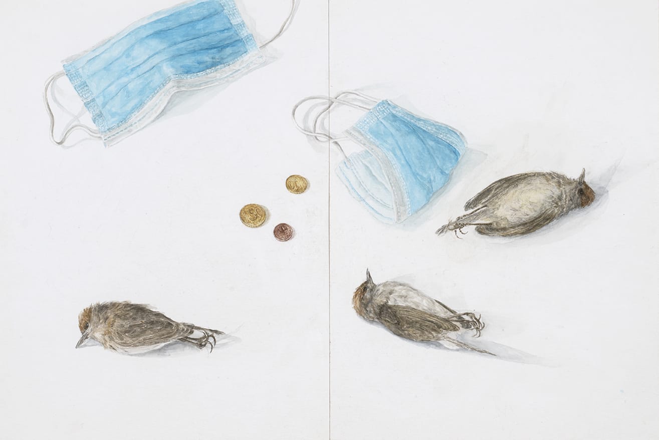 MARIE BOVO, 20 mars 2021 (Des oiseaux morts dans le jardin, le fond des poches), 2021