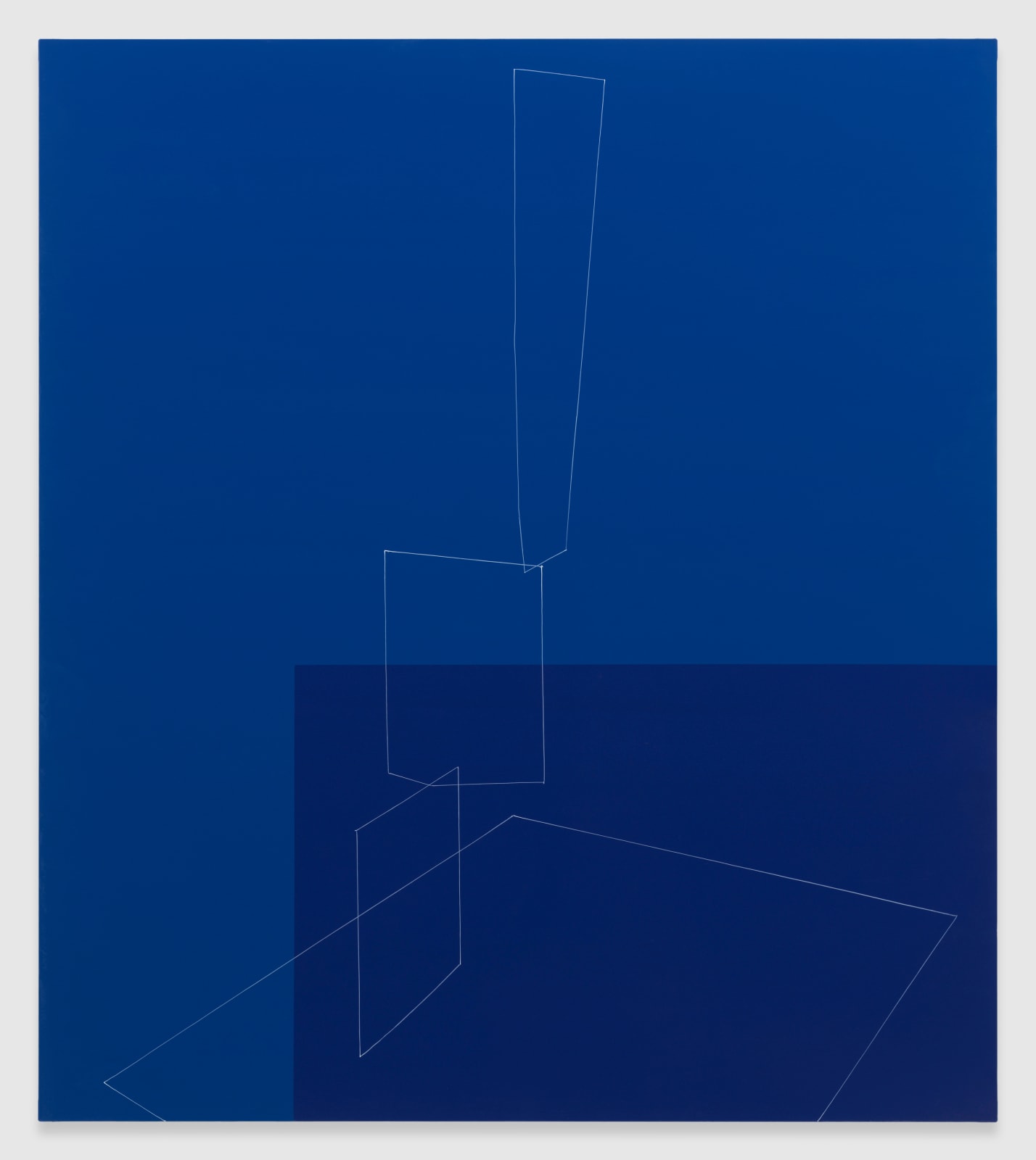 Kate Shepherd, Table Sculpture, two blues, 2024