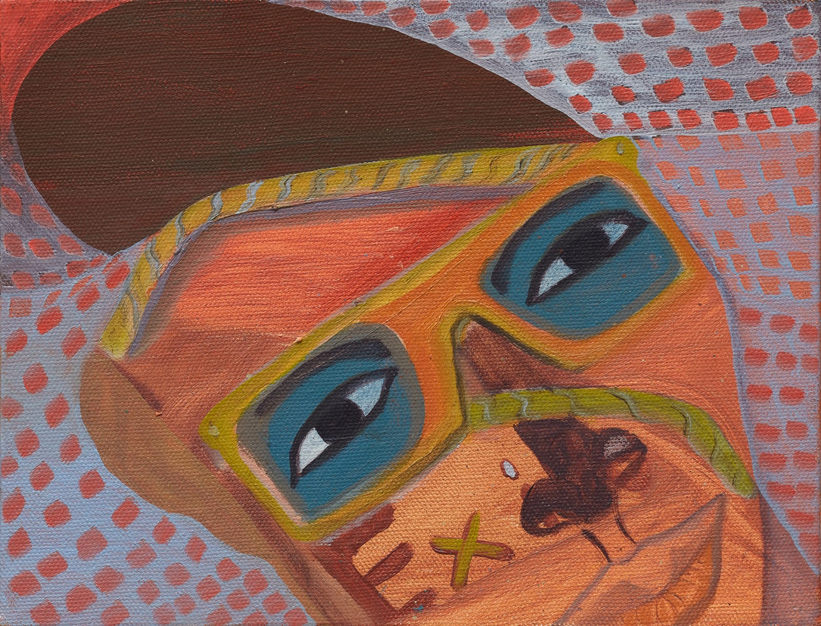 Ficre Ghebreyesus, Bespectacled Face, c. 1998-2000