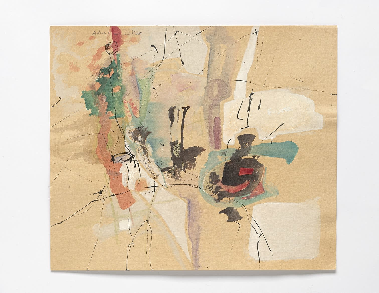 Etel Adnan, Untitled, c. 1960s