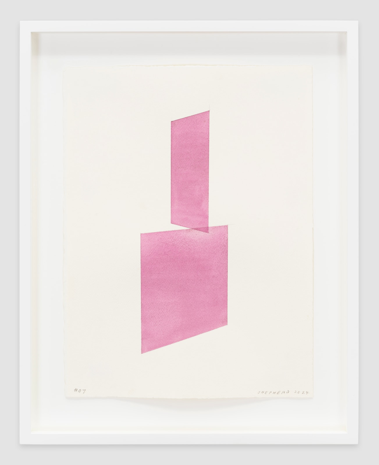 Kate Shepherd, Overlapping Pink Planes Stacked #07, 2024