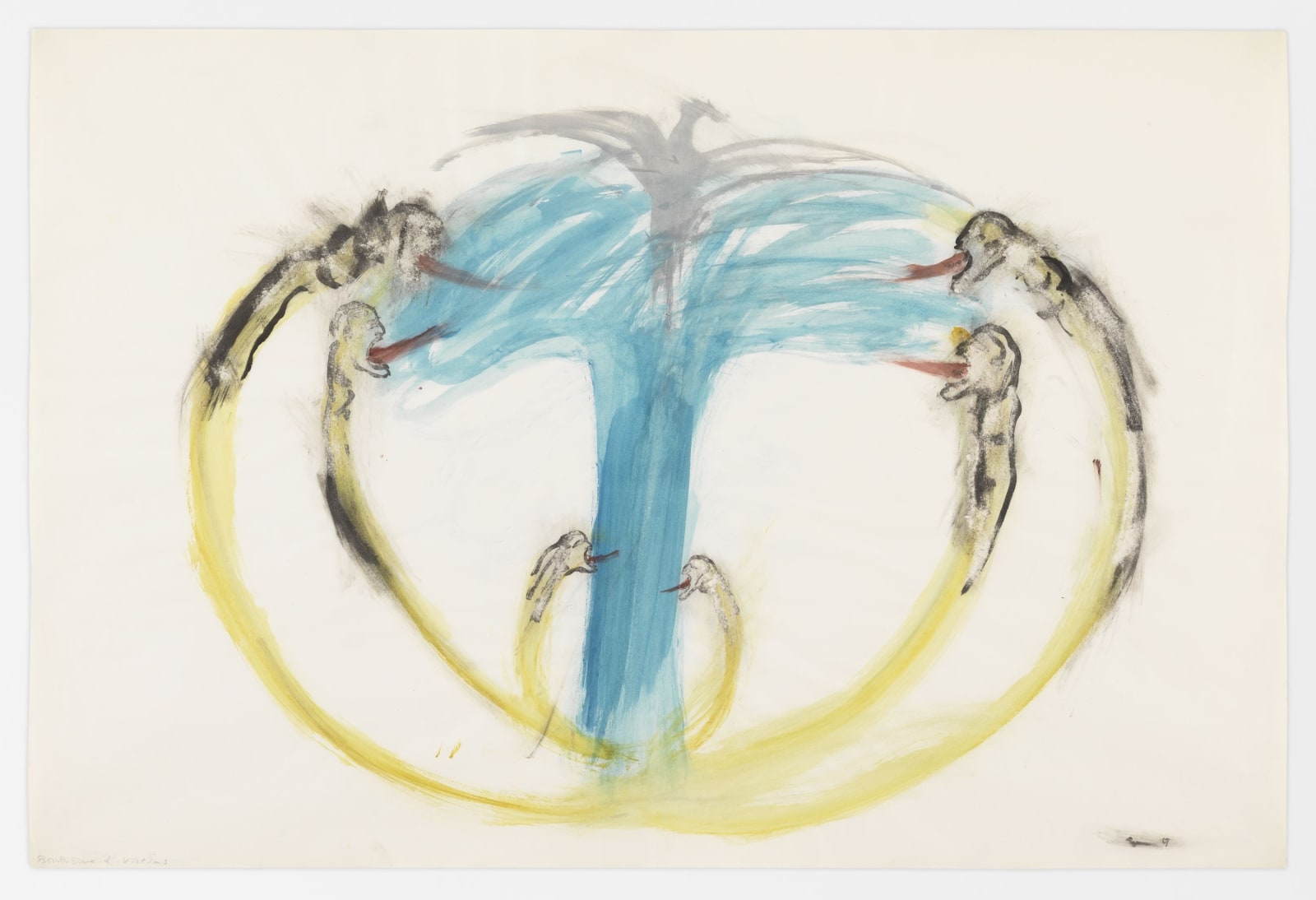 Nancy Spero, Bomb, Dove and Victims, 1967