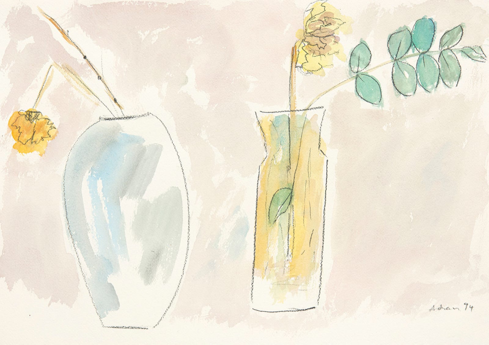 Etel Adnan, Flowers, 1994
