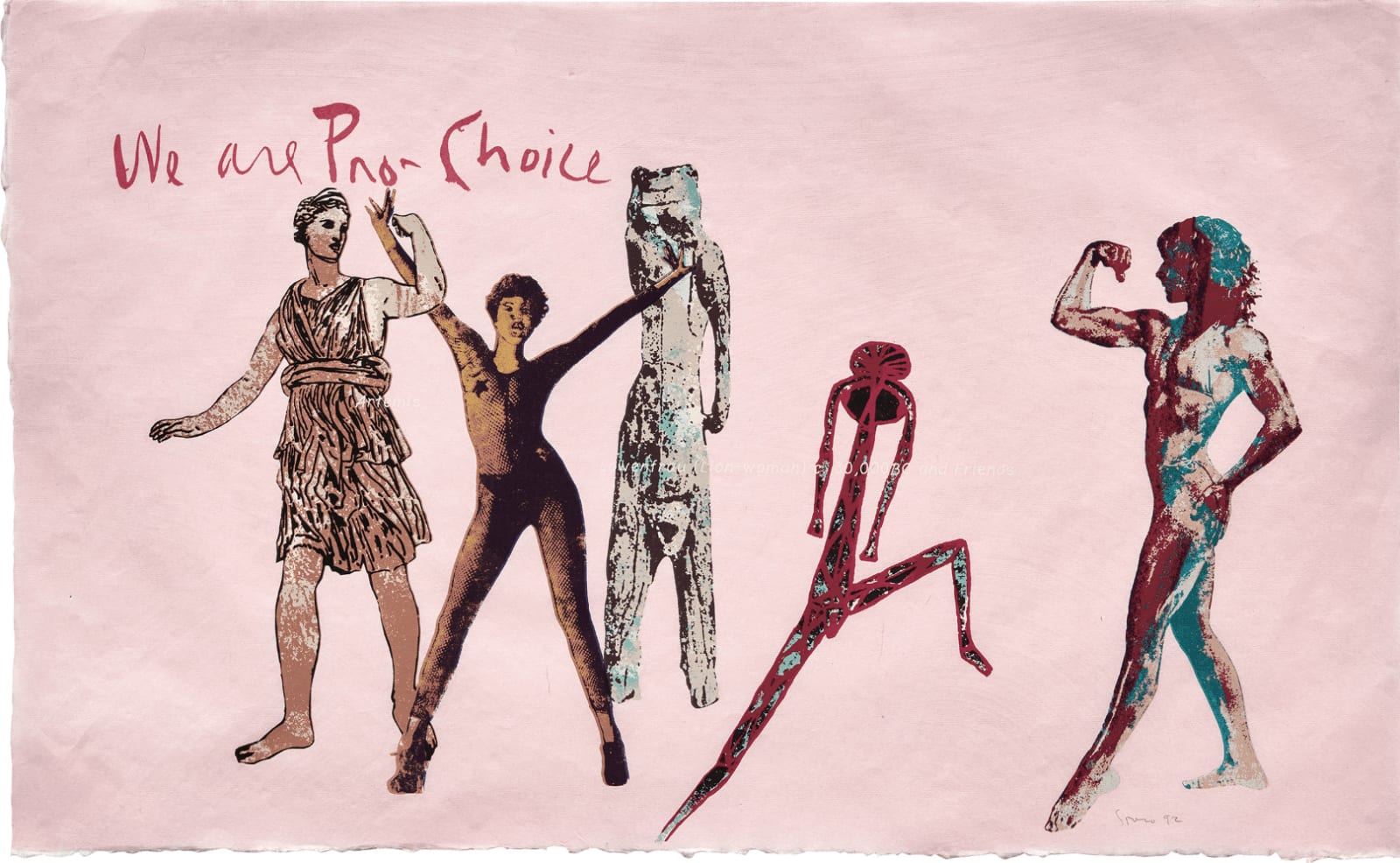Nancy Spero, We are Pro-Choice, 1992