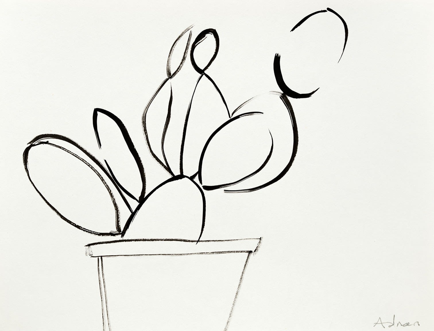 Etel Adnan, Cactus II, 1989