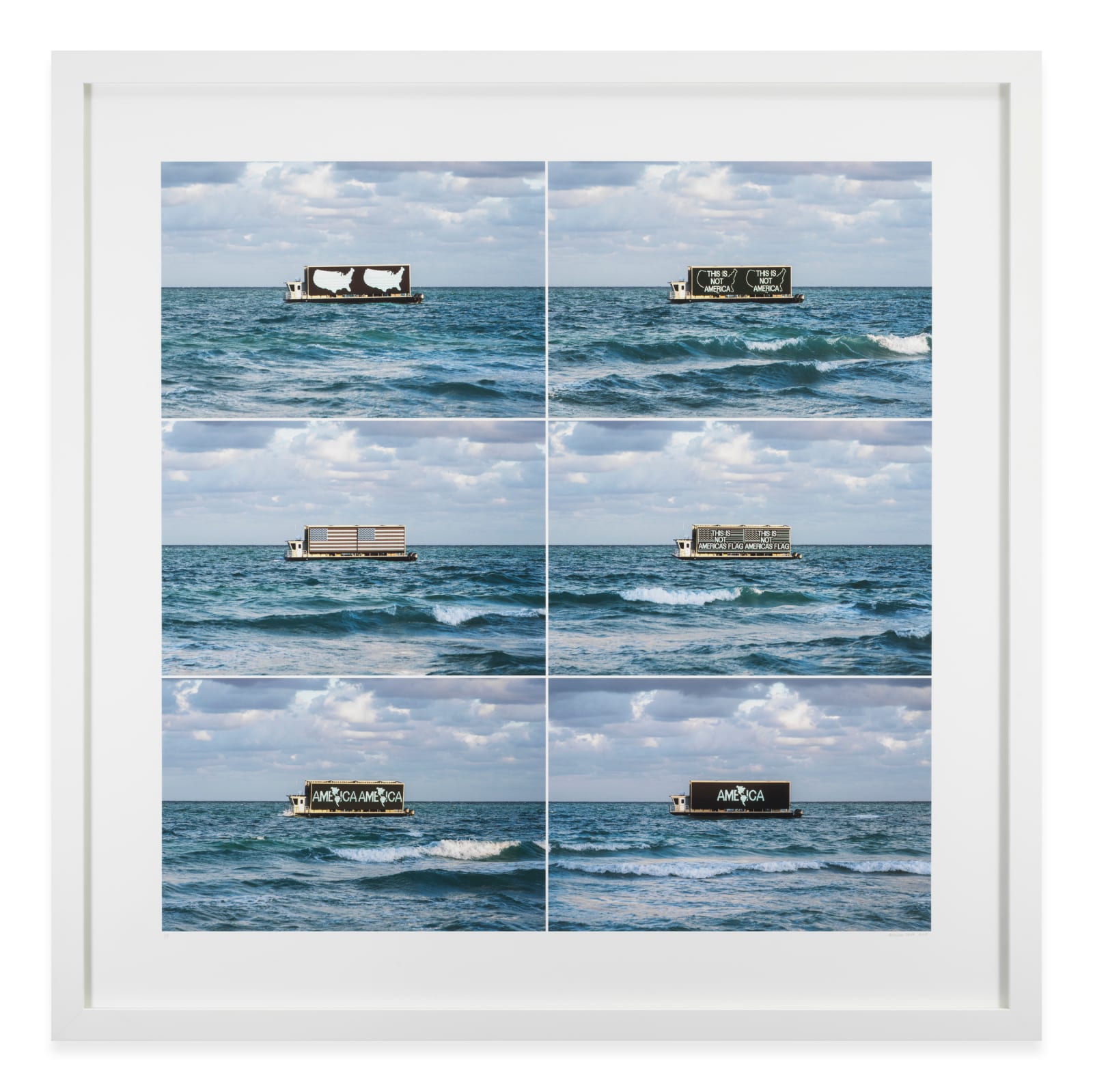 Alfredo Jaar, A Logo for America (Miami Beach), 2018