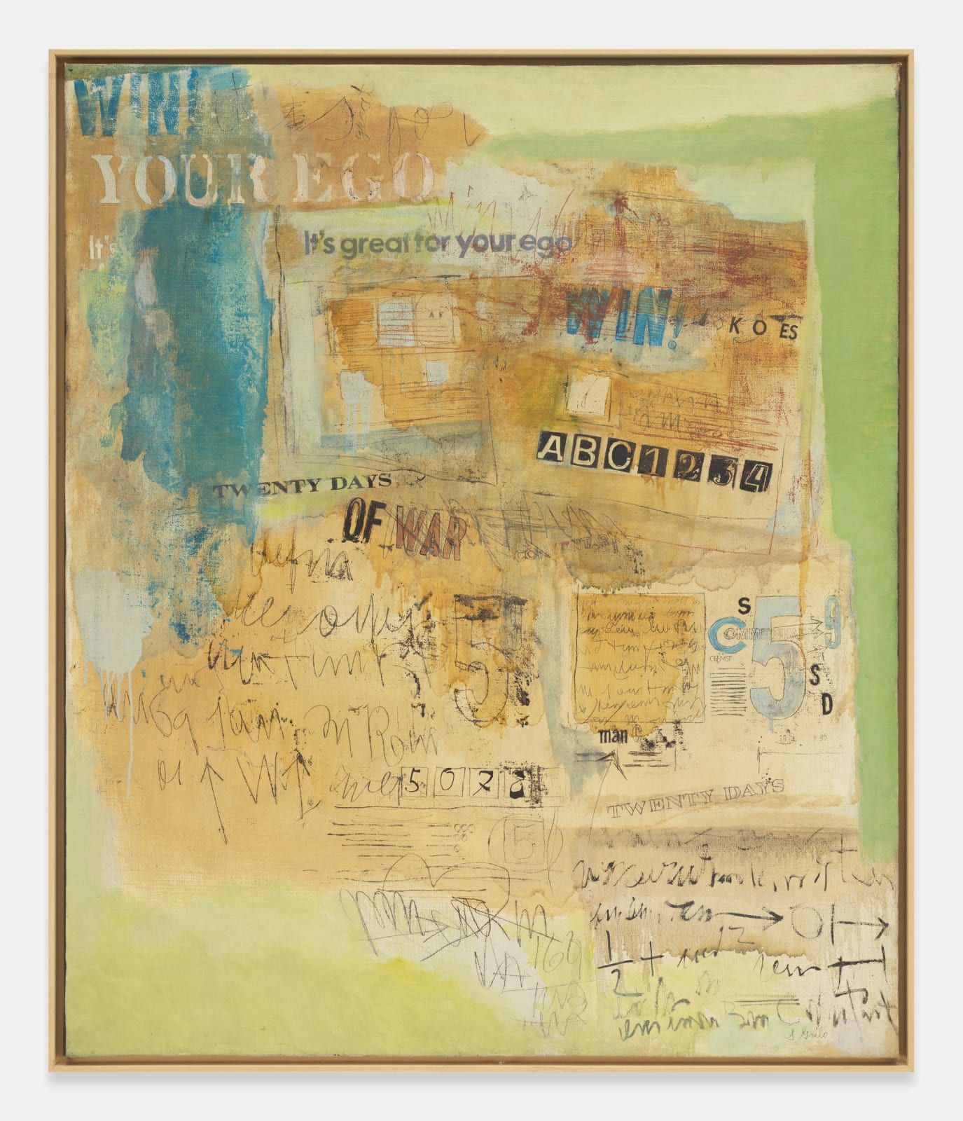 Sarah Grilo, Win, it's great for your ego, c. 1965-66