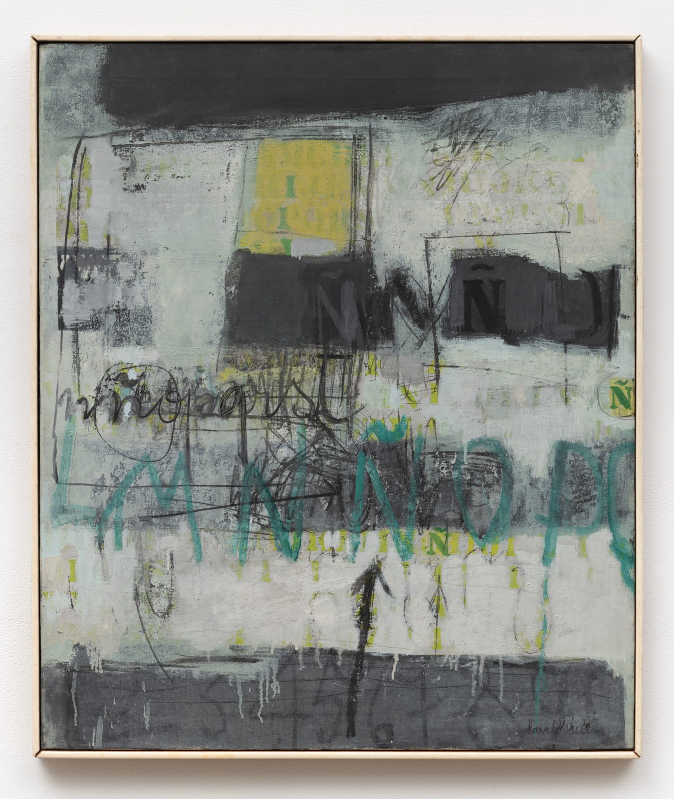Sarah Grilo, Homage to my language (letter Ñ), 1965
