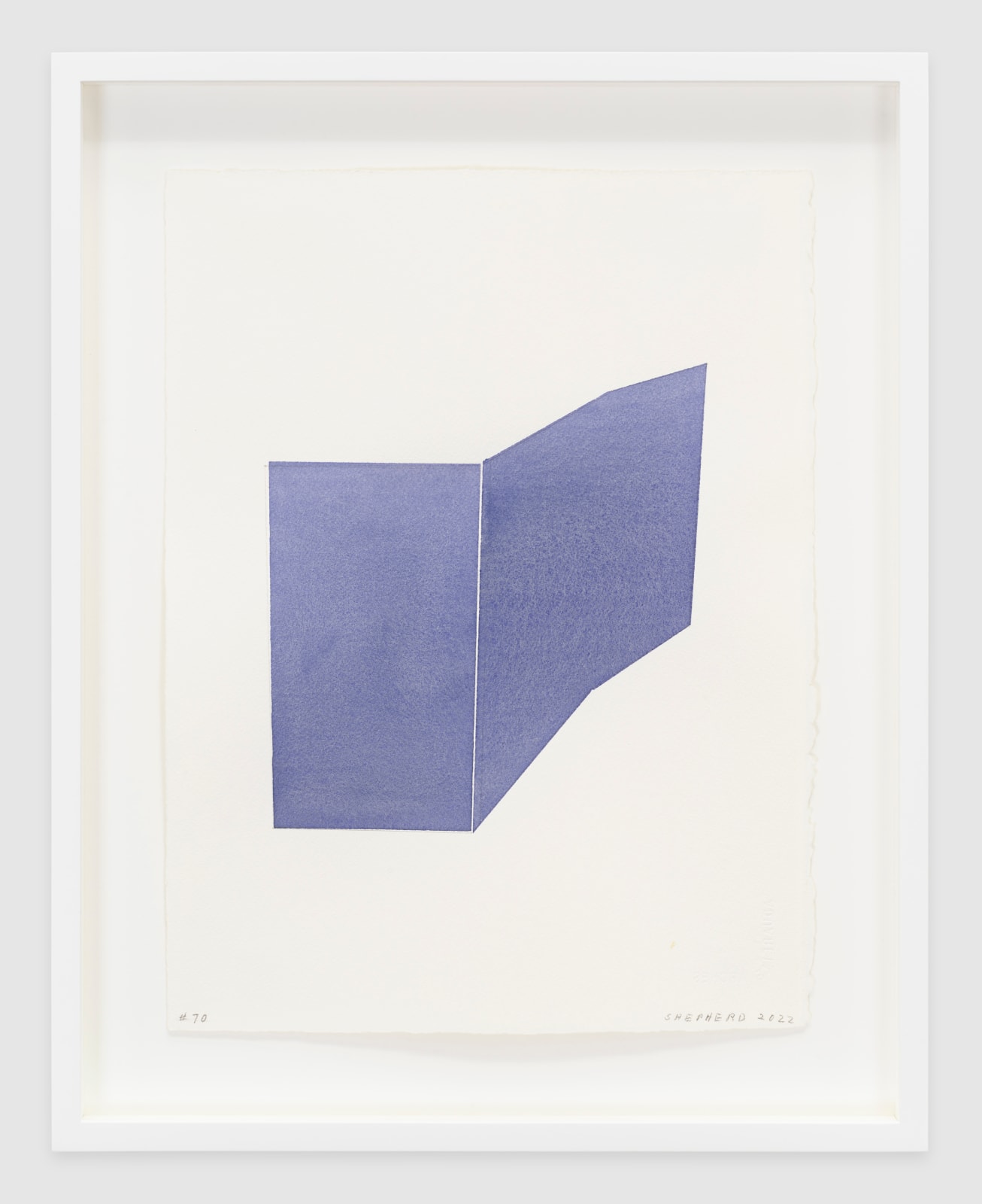 Kate Shepherd, Folding Wall, No Division, Violet #70, 2022