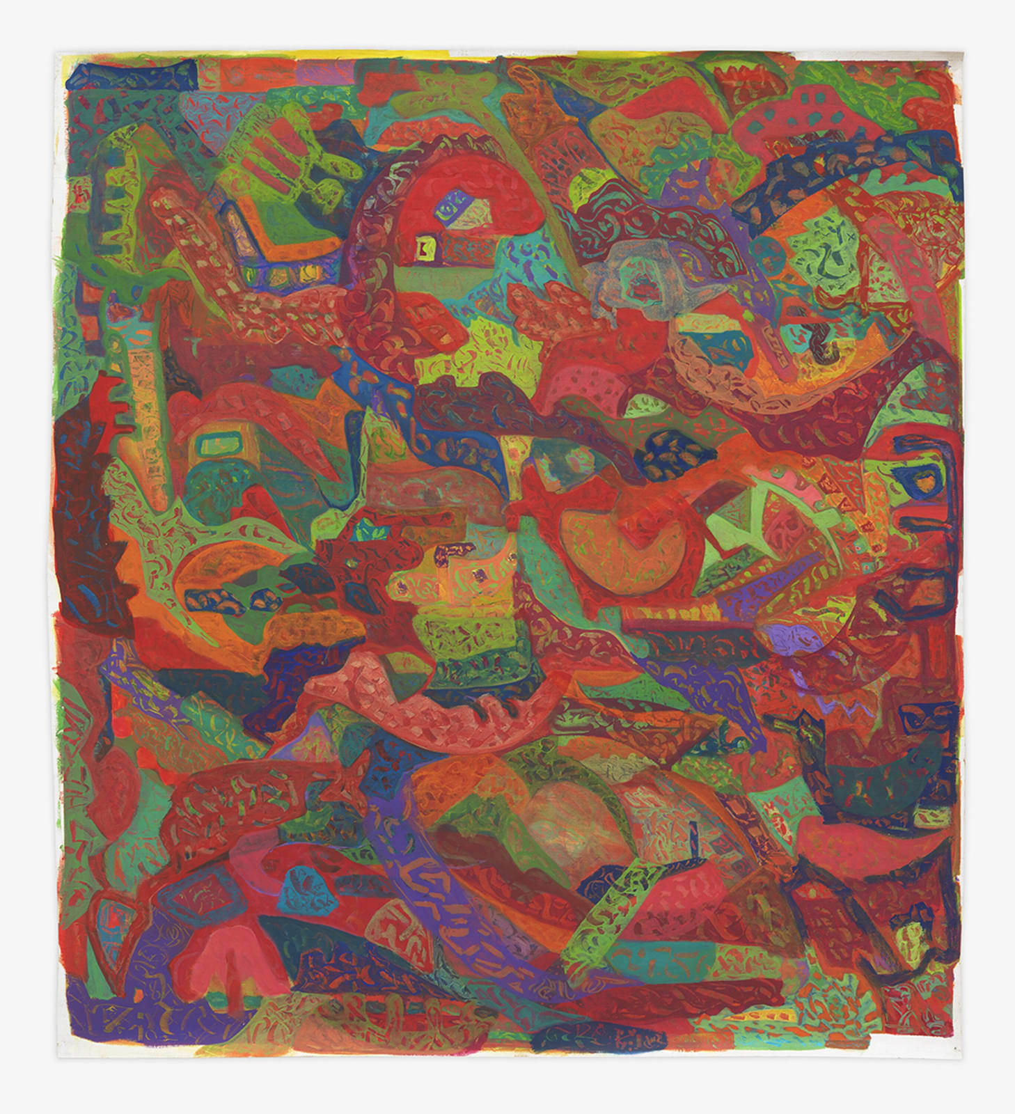 Ficre Ghebreyesus, Map / Quilt VI, 1999