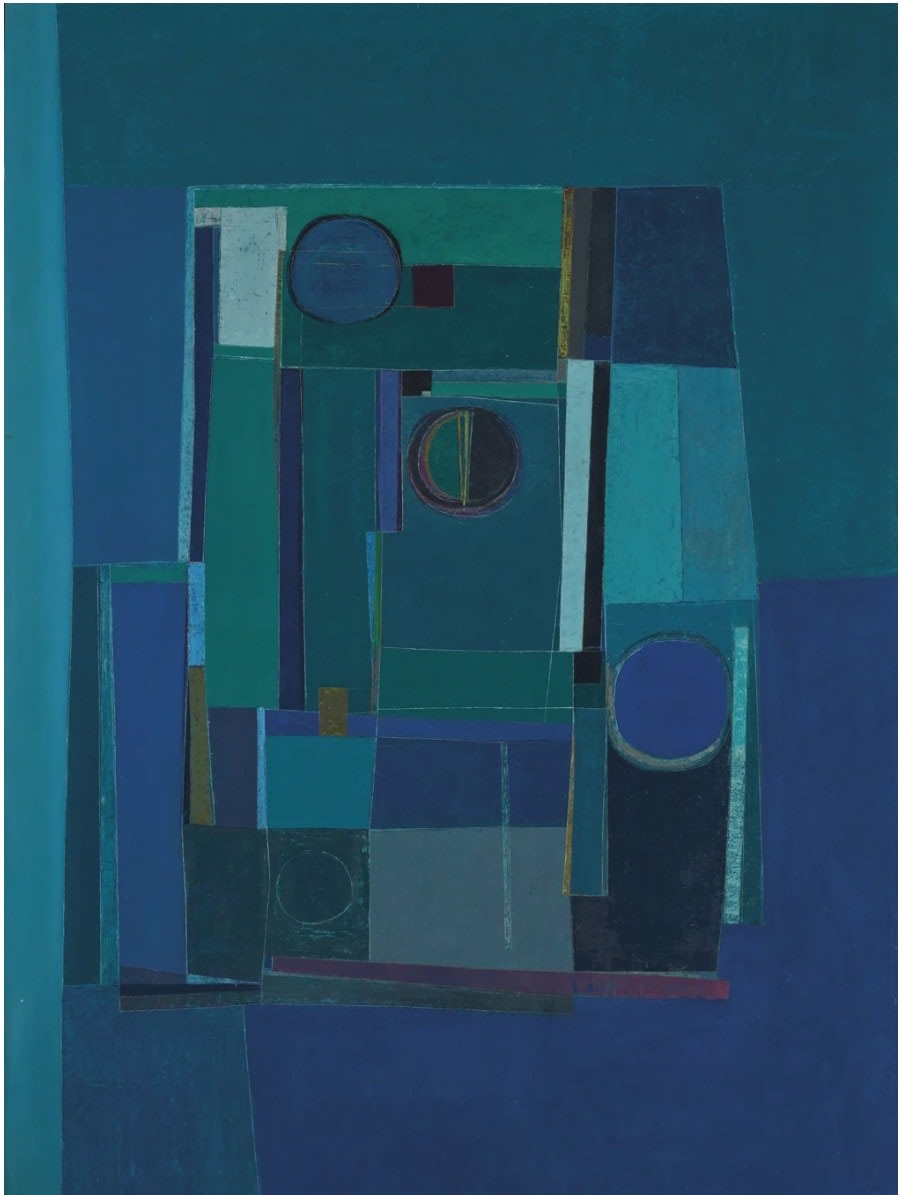 Sarah Grilo, Azul, 1958