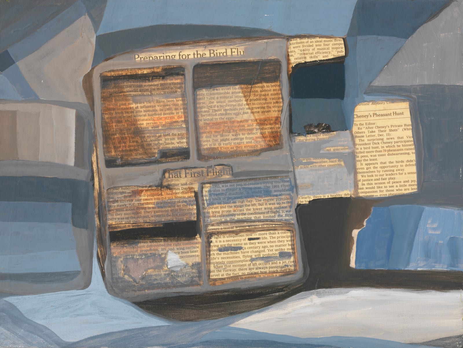 Ficre Ghebreyesus, Preparing for the Bird Flu / That First Flight, c. 2003