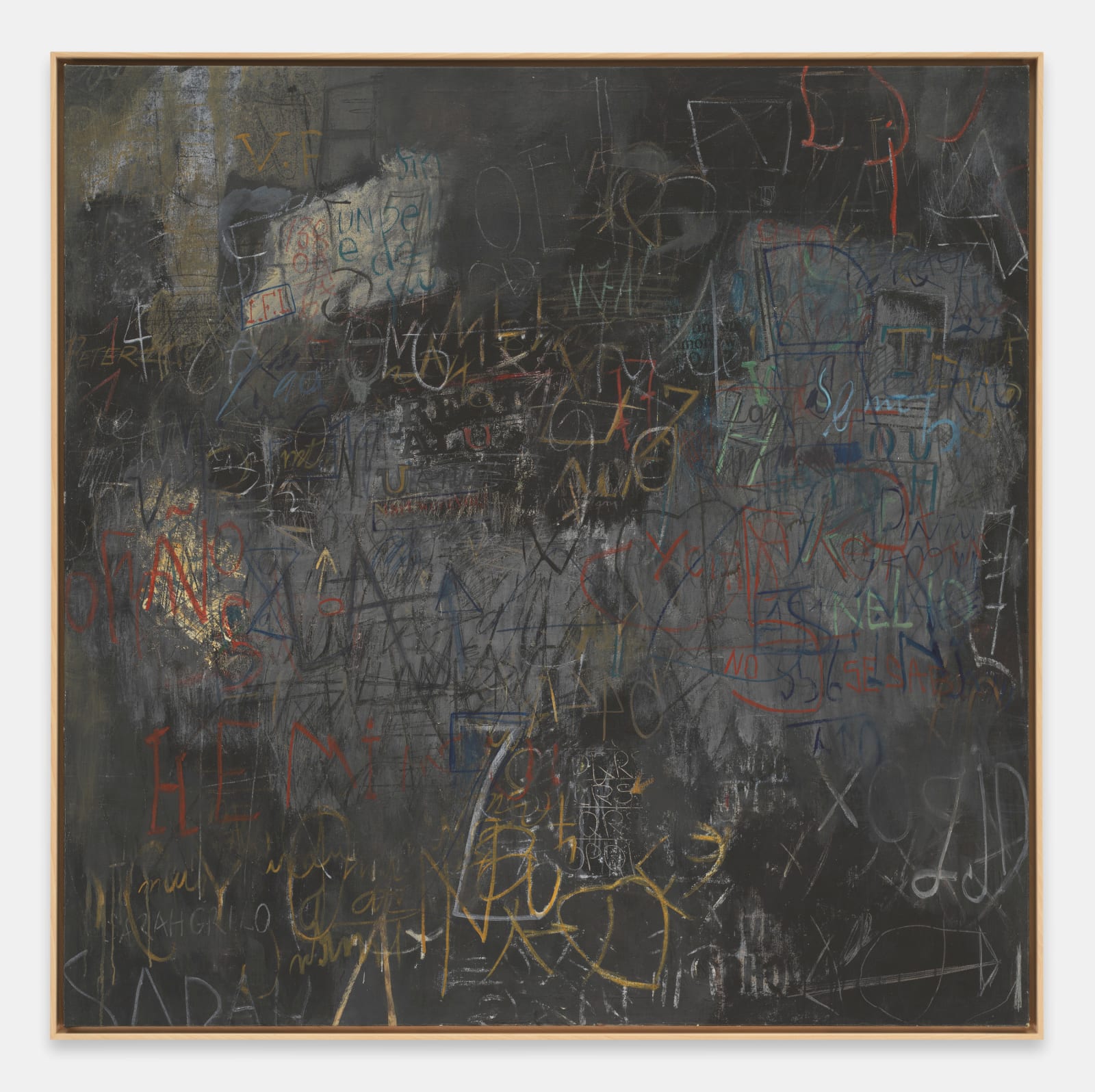 Sarah Grilo, Black wall, 1967