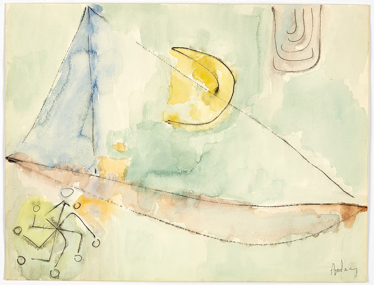 Etel Adnan, Untitled, c. 1960s