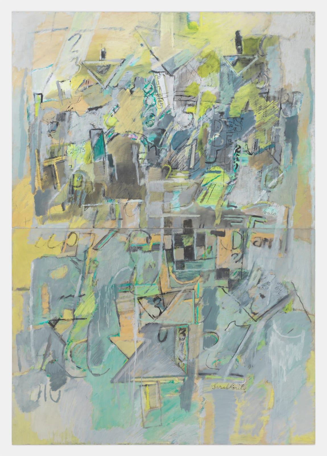 Sarah Grilo, Díptico, 1995
