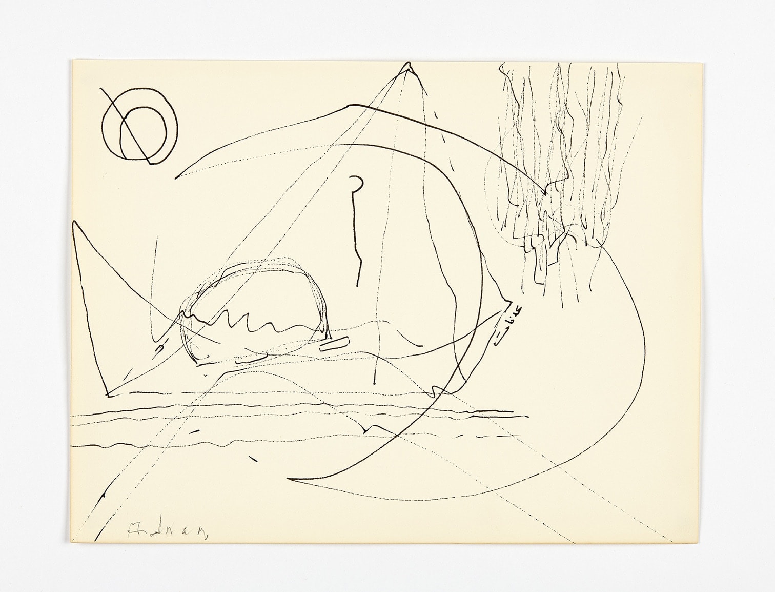 Etel Adnan, Untitled, c. 1960s