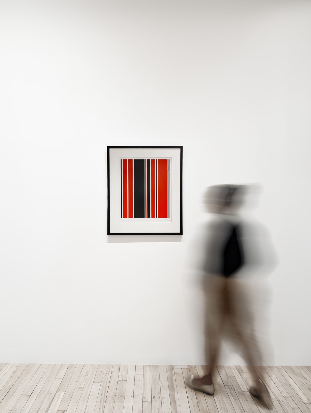 Guido Molinari, Asymétrie rouge et noire, 1967
