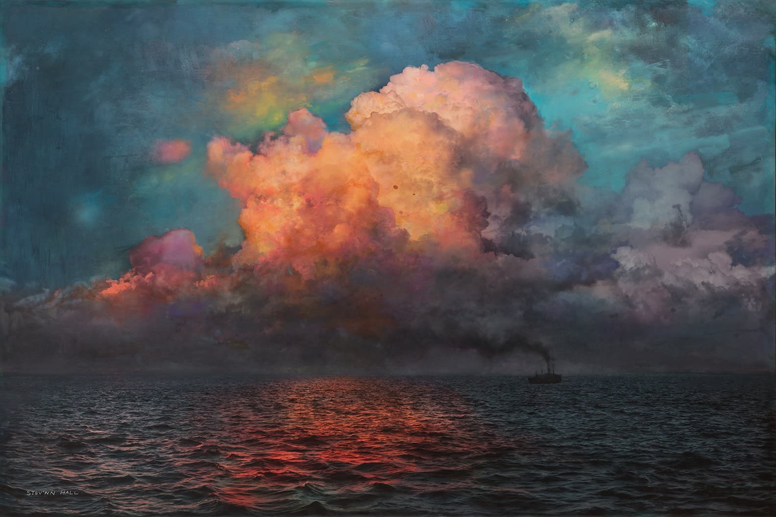 Stev'nn Hall, Evening on the Sea No.1, 2019