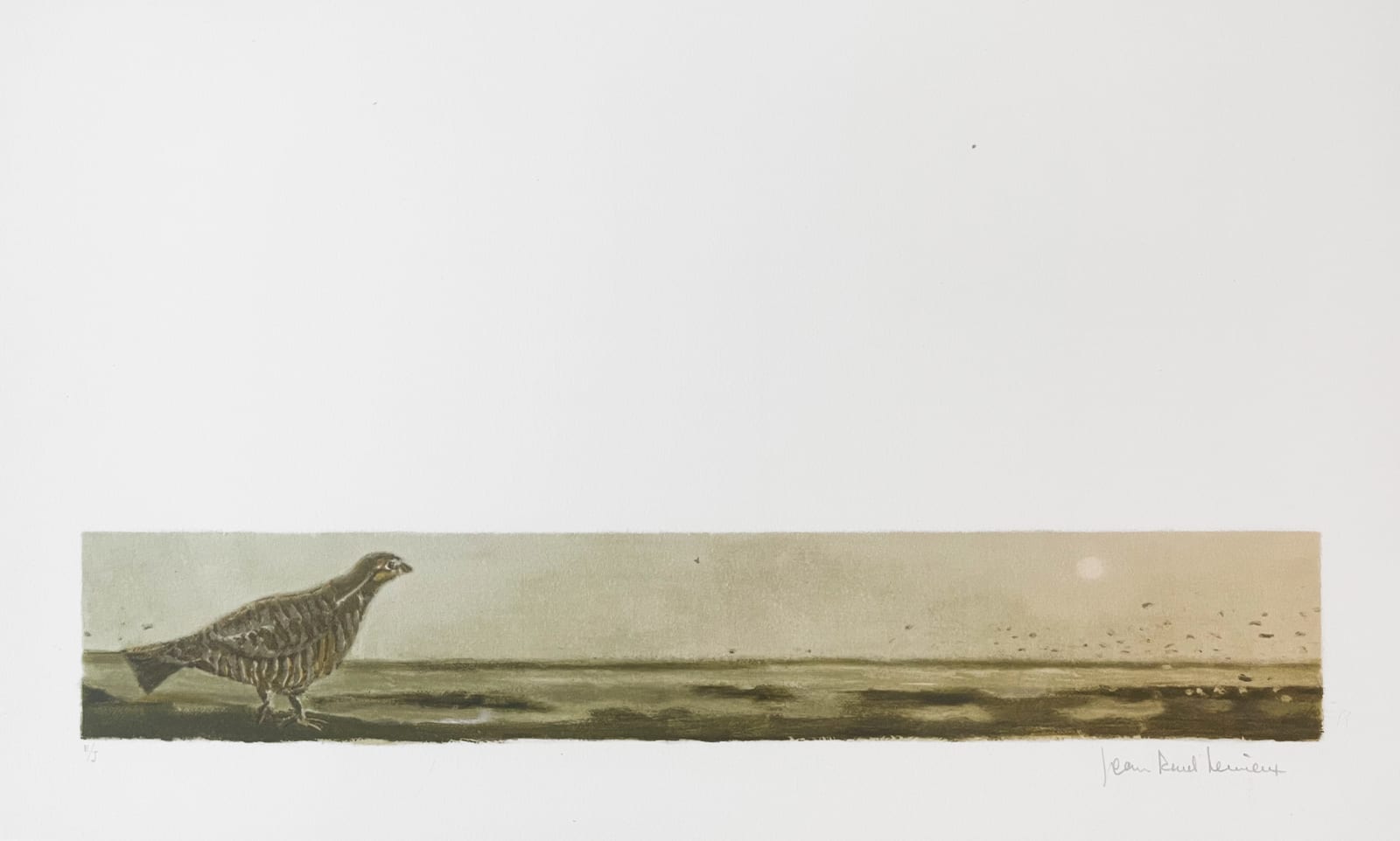Jean-Paul Lemieux, La perdrix - La Petite Poule d'Eau, 1971