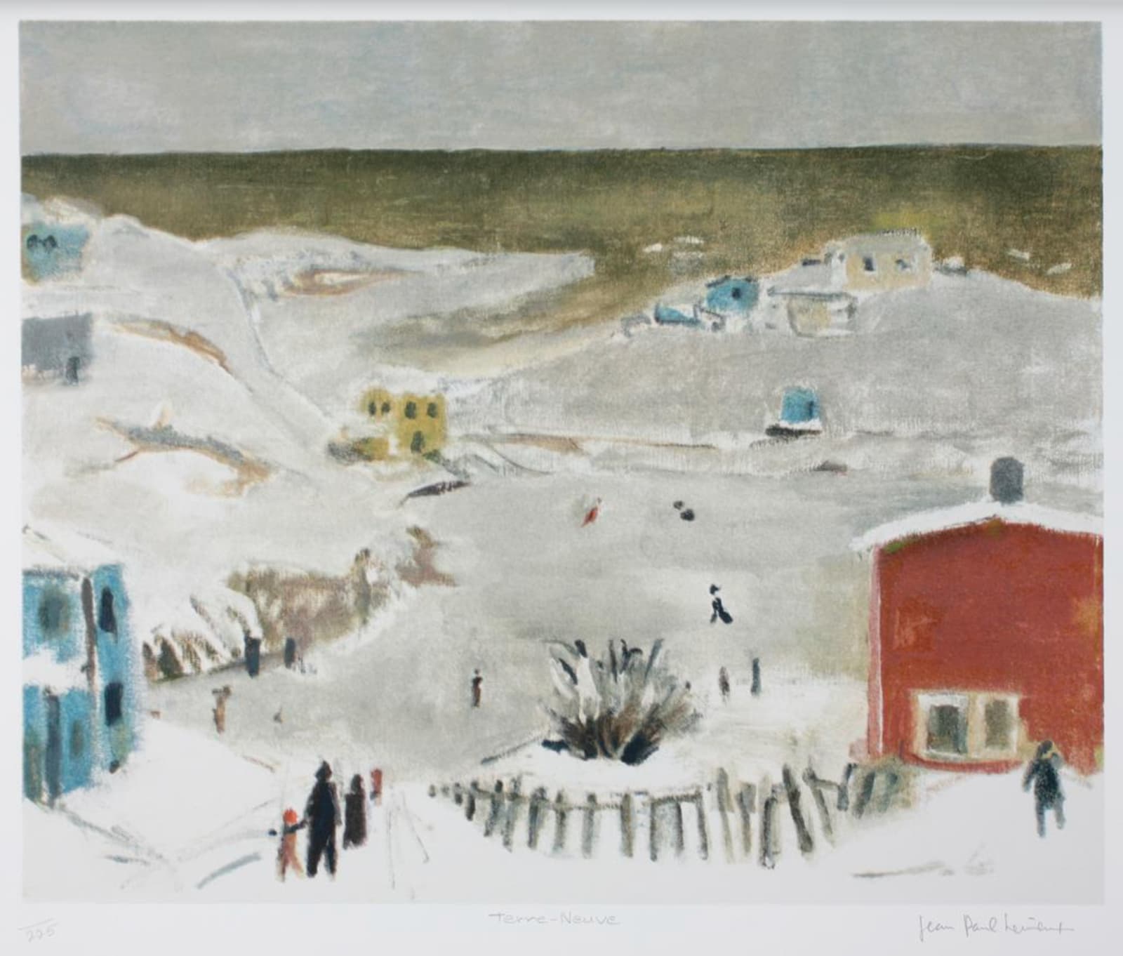 Jean-Paul Lemieux, Terre-Neuve, du livre illustré Canada-Canada, 1985