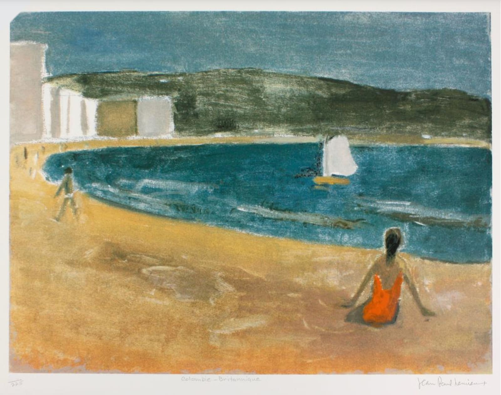Jean-Paul Lemieux, Colombie-Britanique, du livre illustré Canada-Canada, 1985