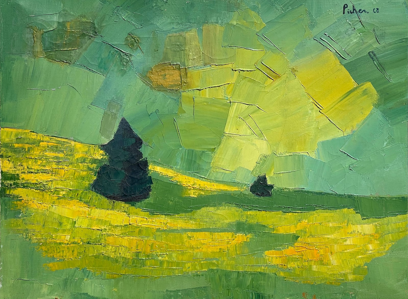 Claude Picher, Paysage, 1968