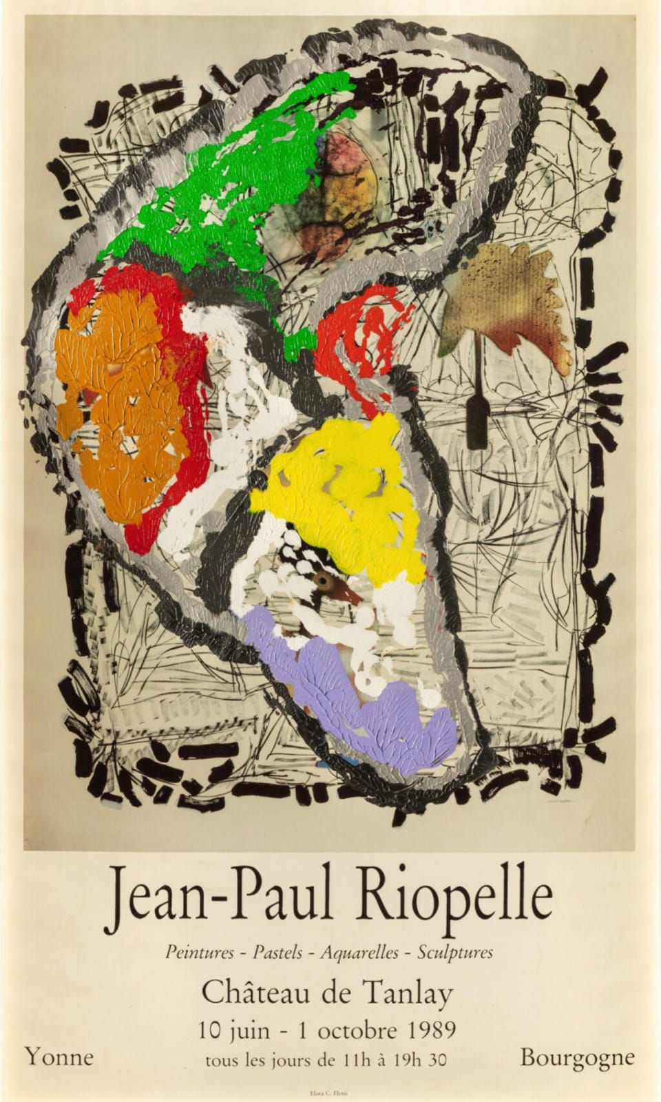 Jean Paul Riopelle, Tanlay festival, 1989