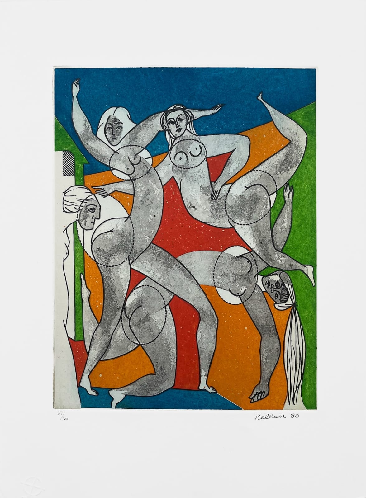 Alfred Pellan, Que le fruit de cette union - extrait du livre d'artiste "Le Cirque Sacré", 1980
