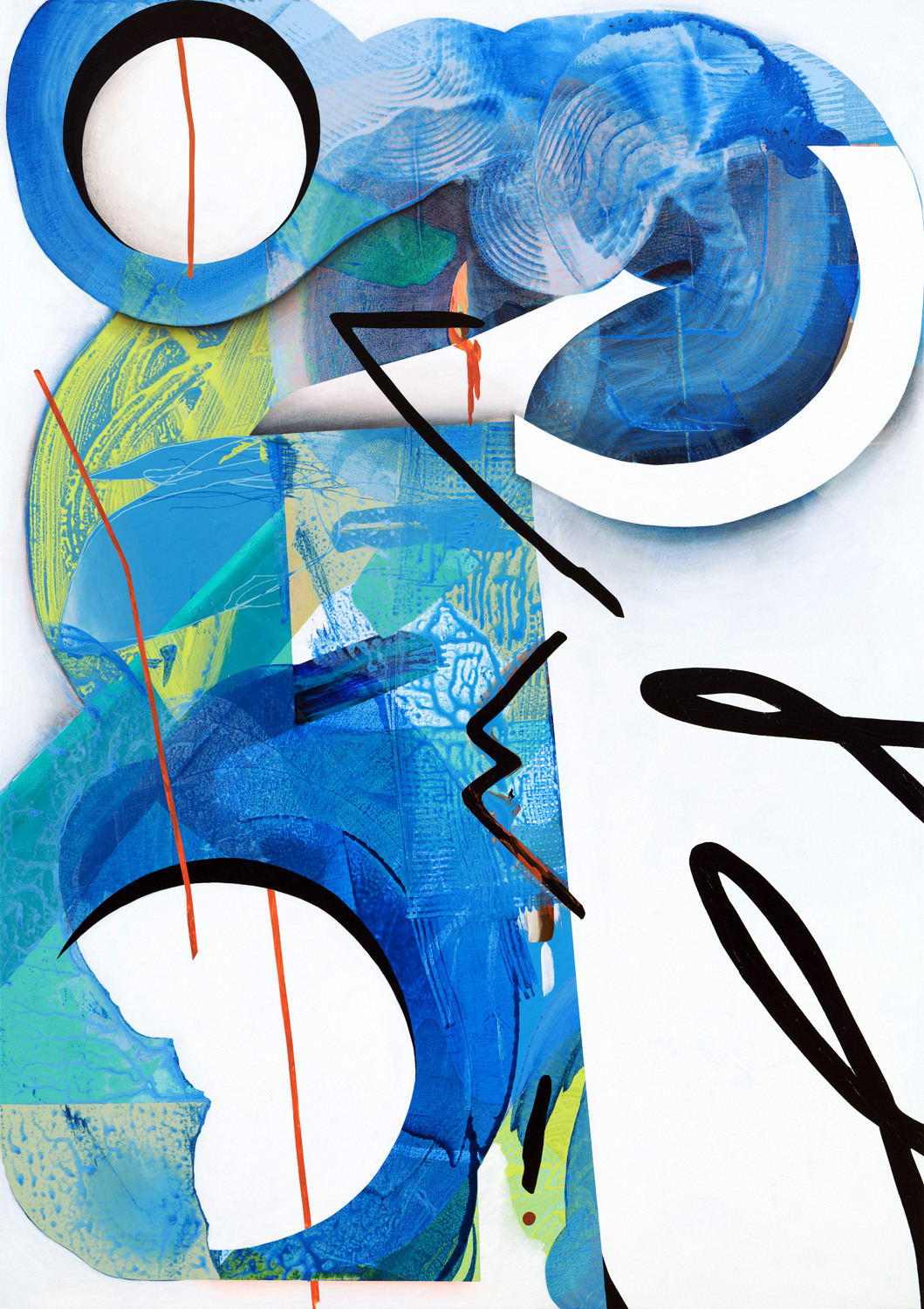 Fiona Ackerman, Surging Blues, 2022