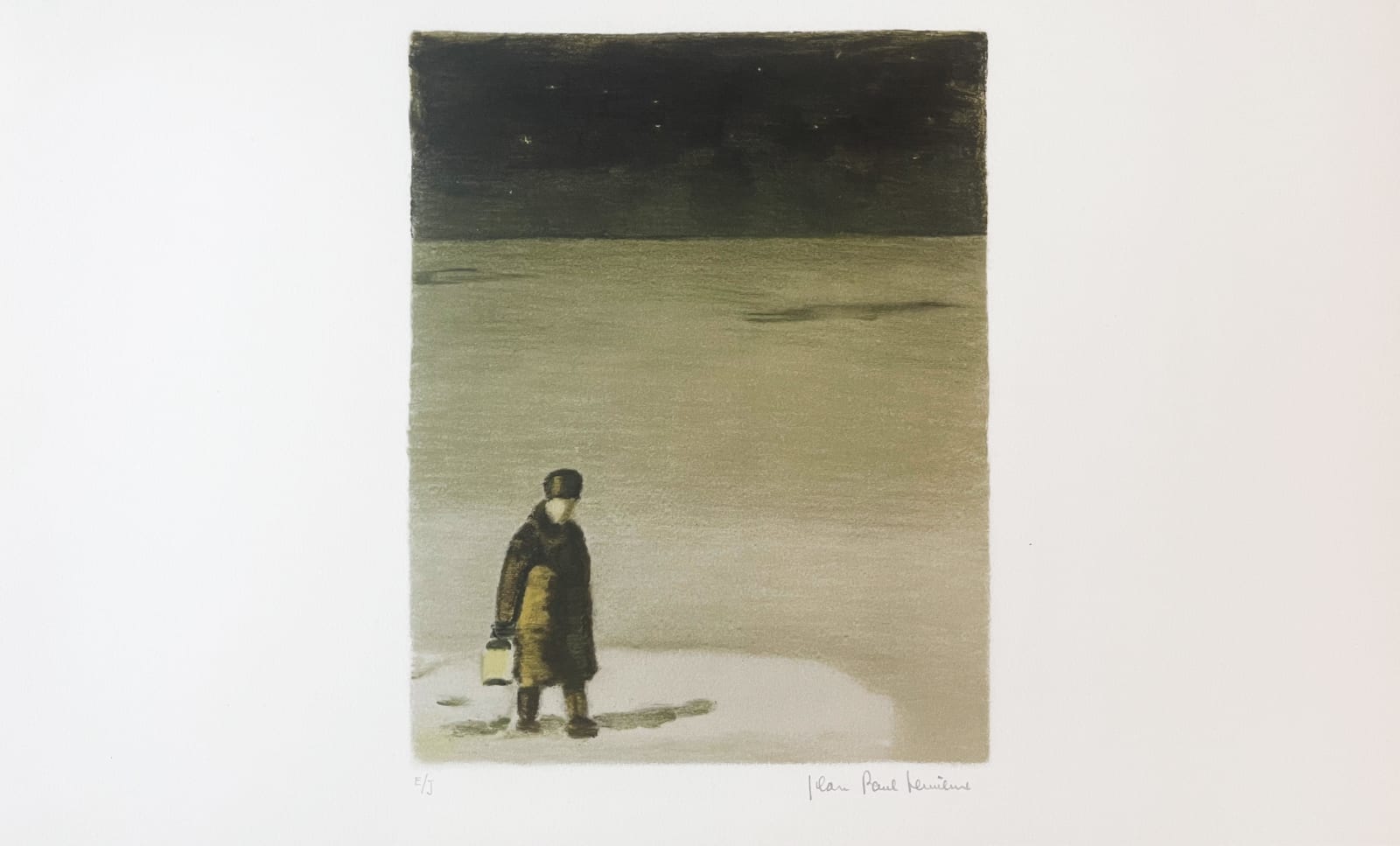 Jean-Paul Lemieux, Le train d'Hyppolythe - La Petite Poule d'Eau, 1971