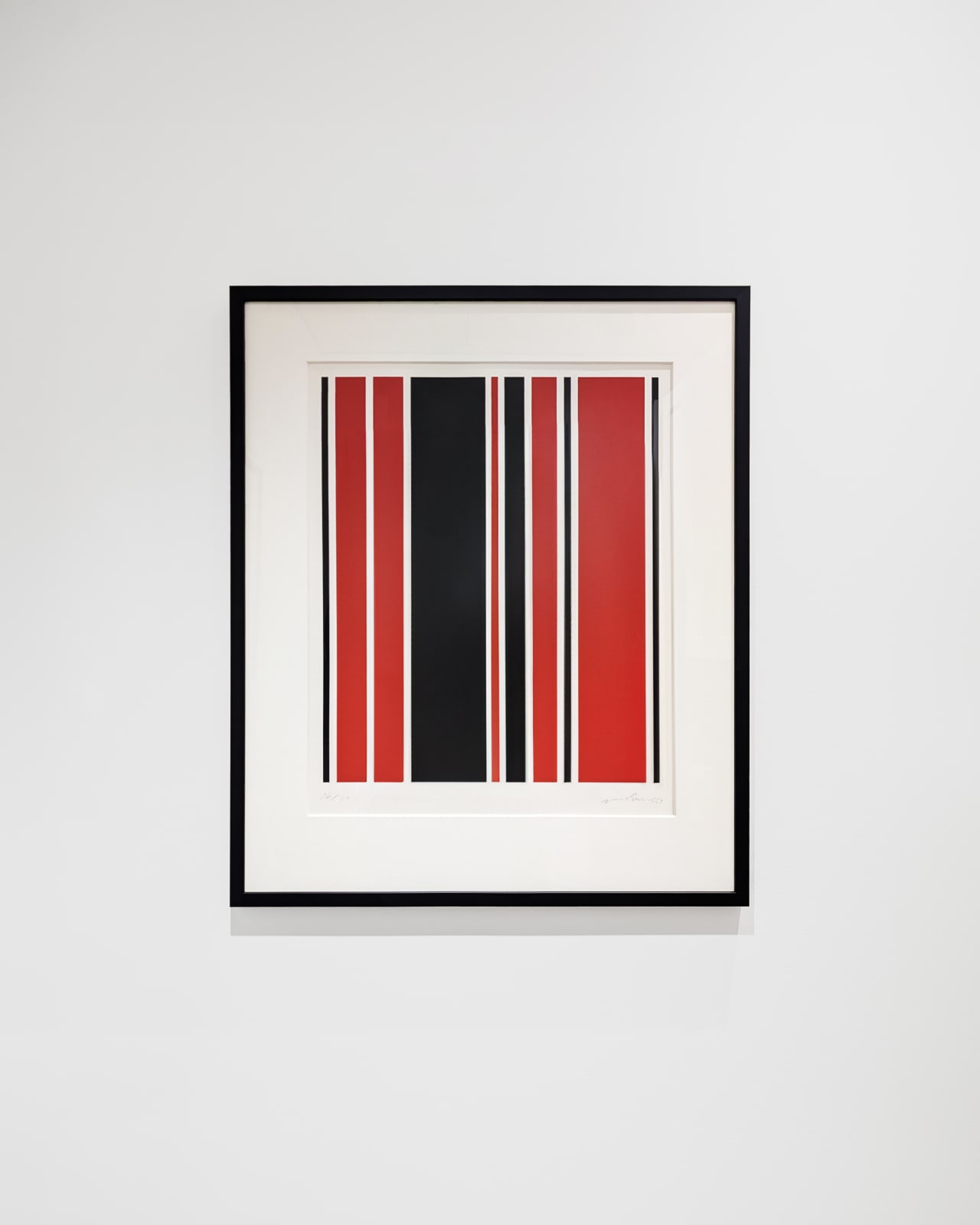 Guido Molinari, Asymétrie rouge et noire, 1967