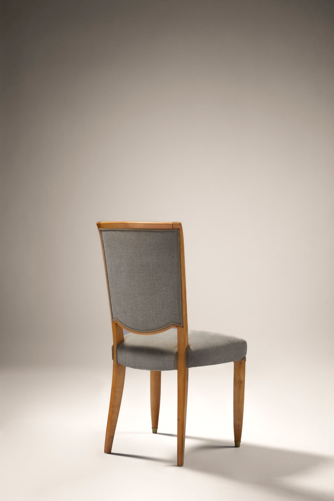 JULES LELEU, SET OF 4 CHAIRS, c. 1948