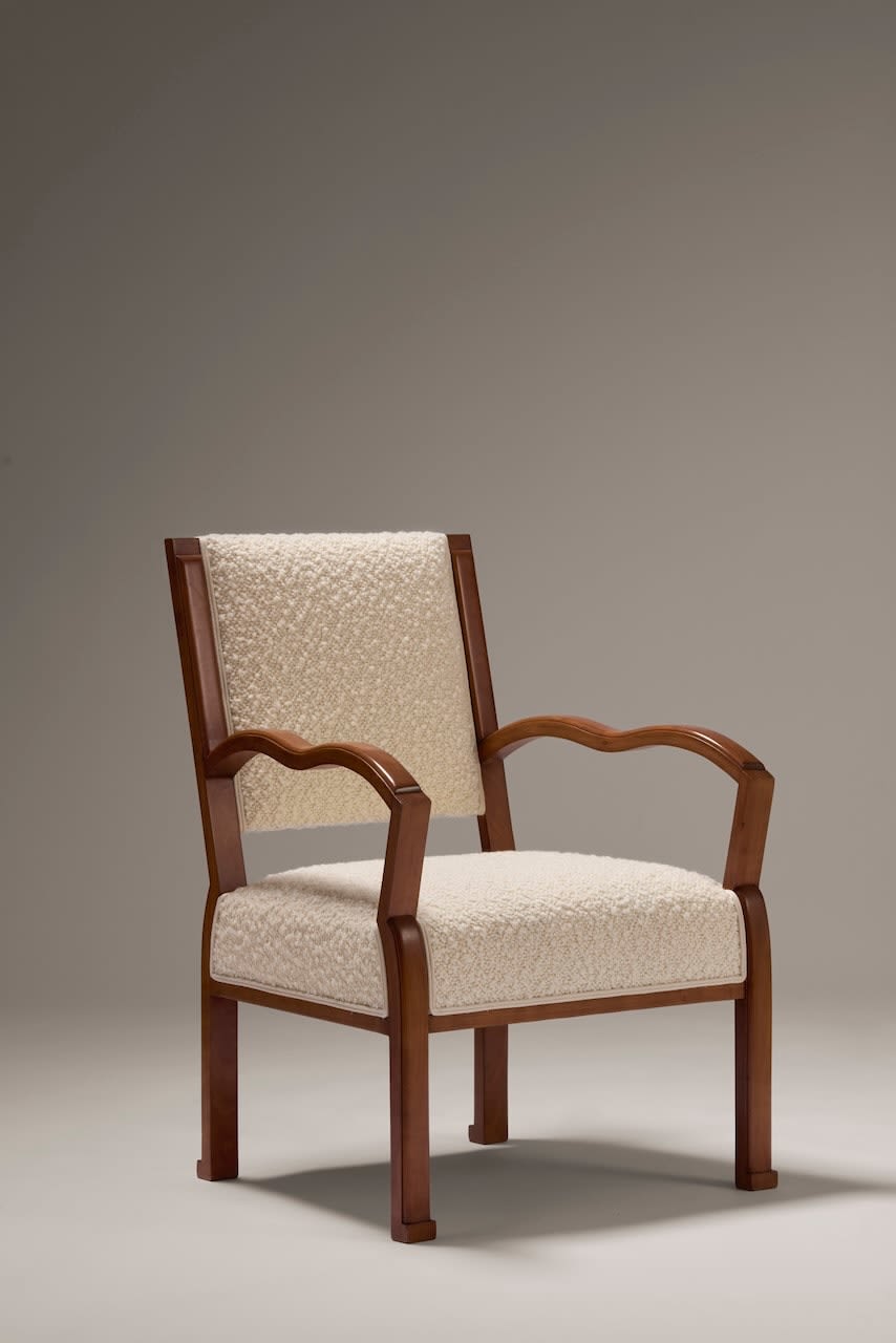 EUGÈNE PRINTZ, PAIR OF GEOMETRICAL ARMCHAIRS, c. 1928