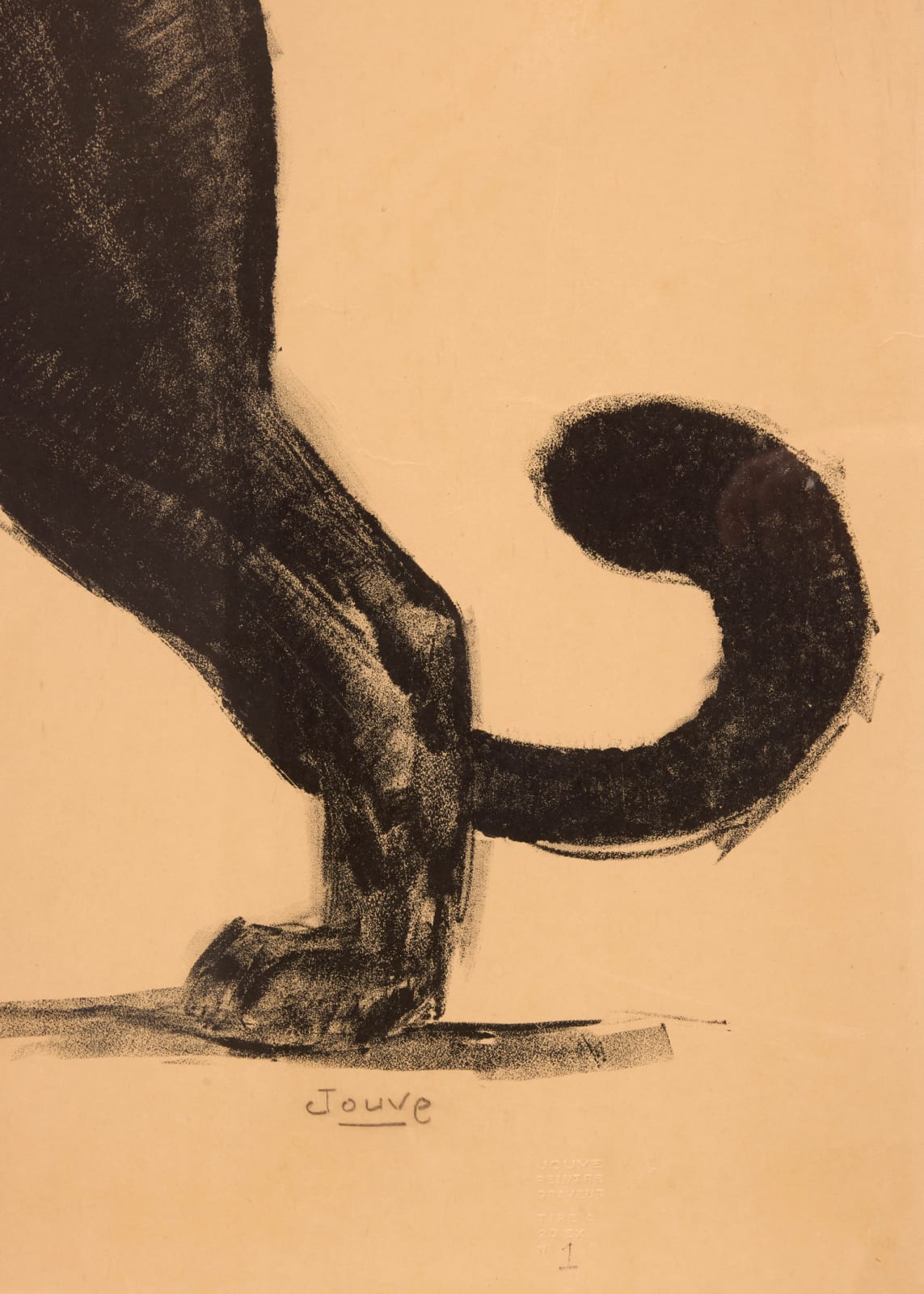 PAUL JOUVE, Panthère noire, c. 1922