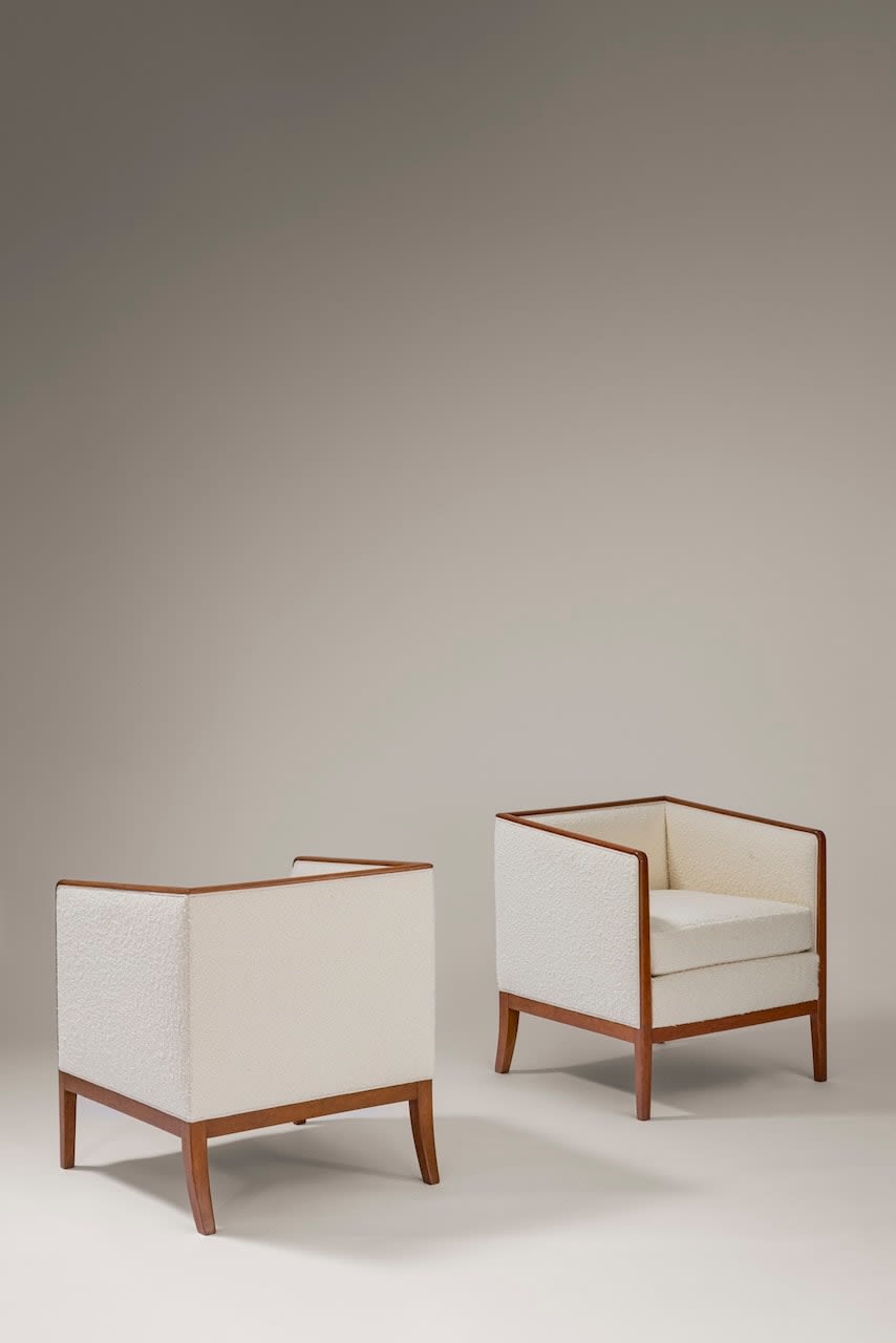 JEAN-MICHEL FRANK, PAIR OF ARMCHAIRS , c. 1928