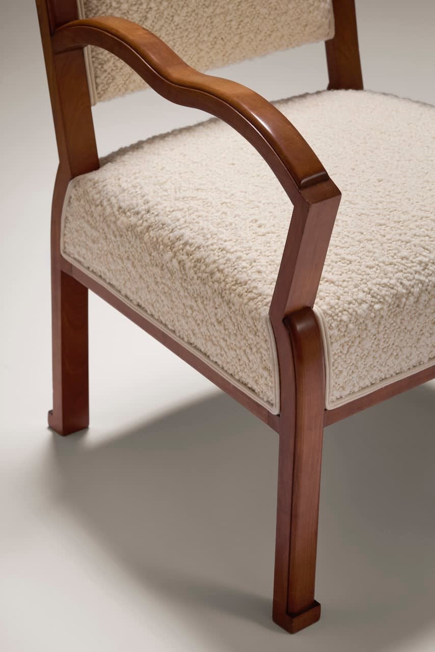 EUGÈNE PRINTZ, PAIR OF GEOMETRICAL ARMCHAIRS, c. 1928