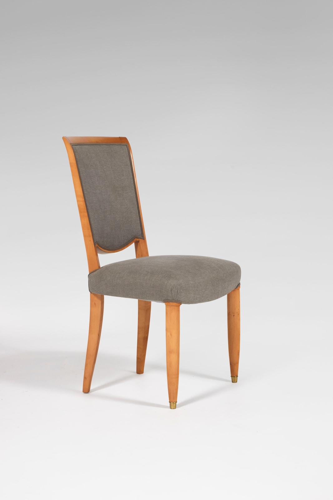 JULES LELEU, SET OF 4 CHAIRS, c. 1948