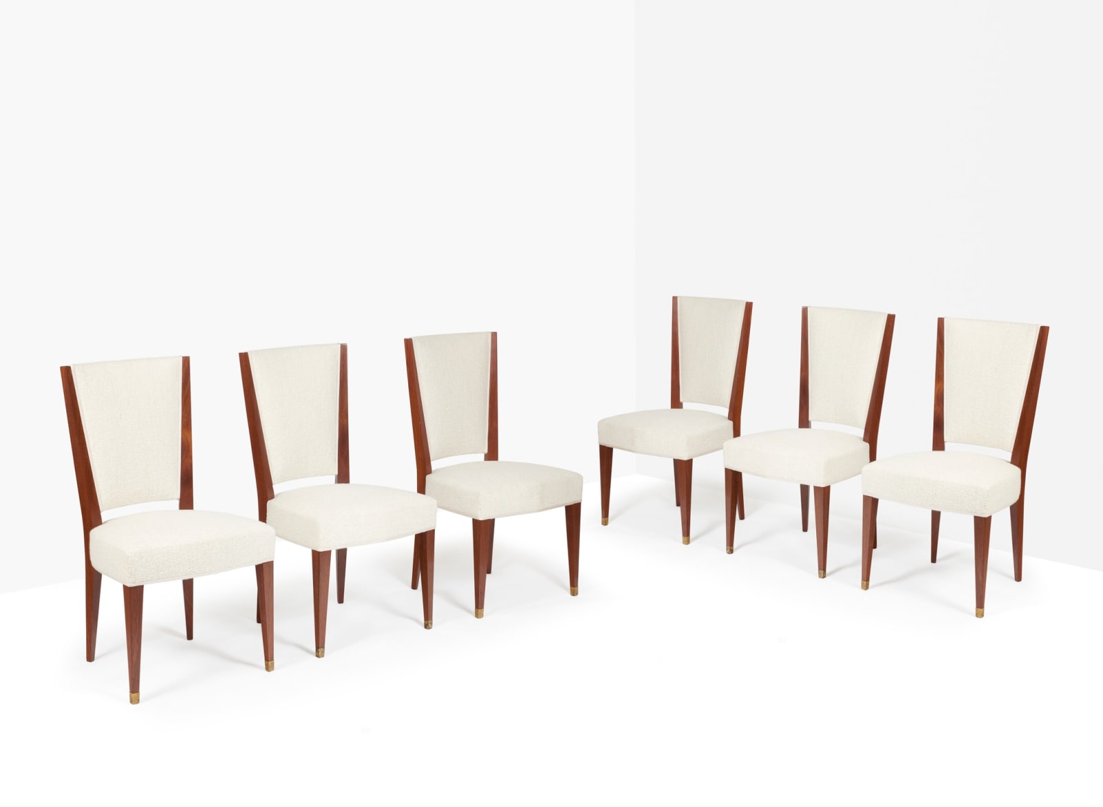 EUGÈNE PRINTZ, SET OF SIX CHAIRS, c. 1930