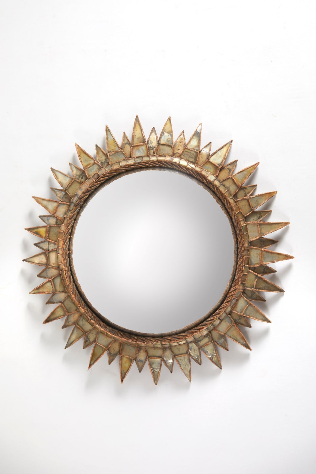 LINE VAUTRIN, MIRROR 'SOLEIL A POINT N°3', c. 1955