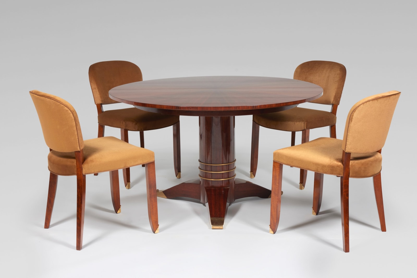 JULES LELEU, DINING TABLE, c. 1930