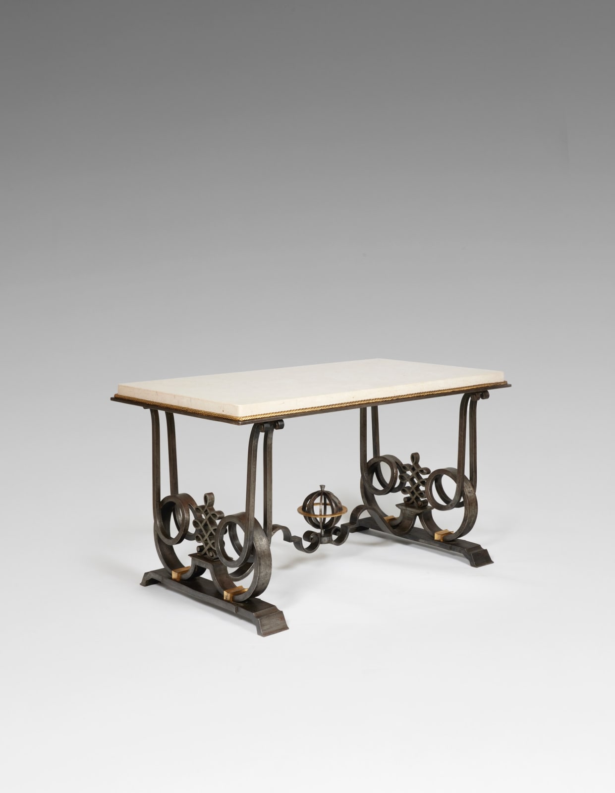 GILBERT POILLERAT, 'ASTROLABE' COFFEE TABLE, c. 1935