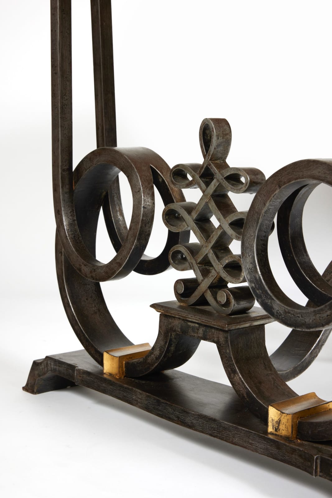 GILBERT POILLERAT, 'ASTROLABE' COFFEE TABLE, c. 1935